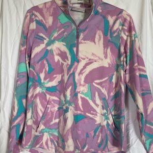 Floral Patterned Women's Athletic Top